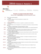 Cover of Prendre en compte la diversité à l’école, Volume 6, Number 1, 2016, pp. 1-158, Alterstice