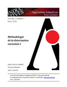 Cover of Méthodologie de la théorisation enracinée I, Volume 2, Number 1, Winter 2015, pp. 1-242, Approches inductives