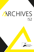 Cover for issue '90e Congrès de l’Acfas – Gouvernance de l’information' of the journal 'Archives'