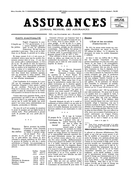Cover of Volume 1, Number 2, 1933, pp. 1-4, Assurances