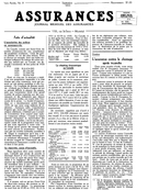 Cover of Volume 1, Number 9, 1933, pp. 1-4, Assurances