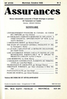 Cover of Volume 50, Number 3, 1982, pp. 178-348, Assurances