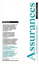 Cover of Volume 68, Number 2, 2000, pp. 163-302, Assurances