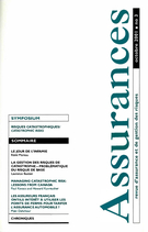 Cover of SYMPOSIUM : RISQUES CATASTROPHIQUES, Volume 69, Number 3, 2001, pp. 335-510, Assurances
