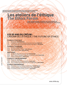 Cover of Volume 7, Number 3, Fall 2012, pp. 1-118, Les ateliers de l'éthique / The Ethics Forum