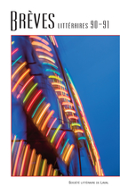 Cover of La SLL a 30 ans !, Number 90-91, 2015, pp. 7-191, Brèves littéraires