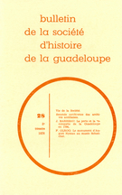 Cover of Number 28, 2e trimestre 1976, pp. 13-56, Bulletin de la Société d'Histoire de la Guadeloupe