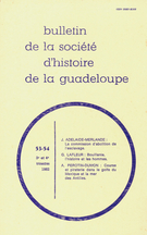 Cover of Number 53-54, 3e trimestre–4e trimestre 1982, pp. 3-71, Bulletin de la Société d'Histoire de la Guadeloupe