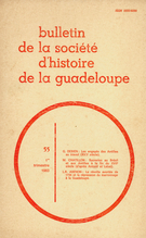 Cover of Number 55, 1er trimestre 1983, pp. 3-73, Bulletin de la Société d'Histoire de la Guadeloupe