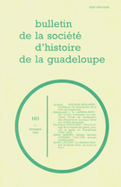 Cover of Number 103, 1er trimestre 1995, pp. 3-110, Bulletin de la Société d'Histoire de la Guadeloupe