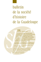 Cover of Number 172, September–December 2015, pp. 1-124, Bulletin de la Société d'Histoire de la Guadeloupe