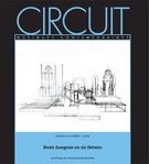 Cover of Denis Gougeon en six thèmes, Volume 24, Number 1, 2014, pp. 4-83, Circuit