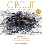 Cover of Contenir le sonore, Volume 25, Number 1, 2015, pp. 5-95, Circuit