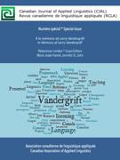 Cover of Special Issue: In Memory of Larry Vandergrift, Volume 22, Number 1, 2019, Canadian Journal of Applied Linguistics / Revue canadienne de linguistique appliquée
