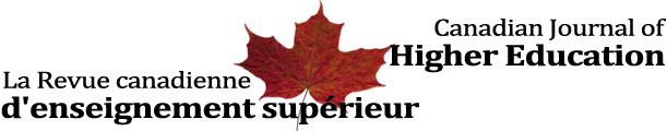 Logo for Canadian Journal of Higher Education / Revue canadienne d'enseignement supérieur