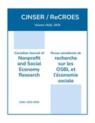 Cover of Volume 16, Number 2, 2025, pp. 1-110, Canadian Journal of Nonprofit and Social Economy Research / Revue canadienne de recherche sur les OSBL et l’économie sociale