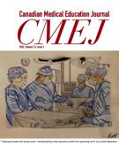 Cover of Volume 13, Number 1, 2022, pp. 1-109, Canadian Medical Education Journal / Revue canadienne de l'éducation médicale