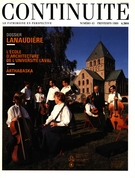 Cover of Lanaudière, Number 43, Spring 1989, pp. 4-66, Continuité