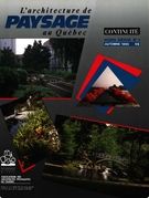Cover of L’architecture de paysage au Québec, Number 1, Special, Fall 1990, pp. 4-85, Continuité