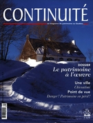 Cover of Le patrimoine à l'oeuvre, Number 75, Winter 1998, pp. 3-58, Continuité