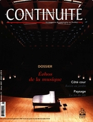 Cover of Échos de la musique, Number 91, Winter 2001–2002, pp. 3-62, Continuité