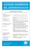 Cover of Genre et famille en Afrique, Volume 43, Number 2, Fall 2014, pp. 205-474, Cahiers québécois de démographie