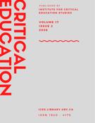 Cover for issue 'Volume 17, Number 2, 2026' of the journal 'Critical Education'