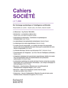 Cover for issue 'De l’échange symbolique à l’intelligence artificielle' of the journal 'Cahiers Société'