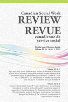 Cover of Volume 32, Number 1-2, 2015, pp. 5-210, Canadian Social Work Review / Revue canadienne de service social