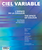 Cover of L’espace de la couleur, Number 111, Winter 2019, pp. 5-106, Ciel variable