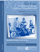 Cover of Sexualités, handicap et droits humains, Volume 21, Number 2, December 2015, pp. 3-177, Développement Humain, Handicap et Changement Social / Human Development, Disability, and Social Change