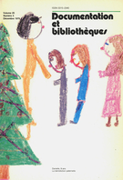 Cover of Volume 25, Number 4, December 1979, pp. 174-234, Documentation et bibliothèques