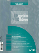 Cover of Volume 42, Number 2, April–June 1996, pp. 51-102, Documentation et bibliothèques