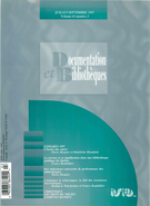Cover of Volume 43, Number 3, July–September 1997, pp. 111-162, Documentation et bibliothèques