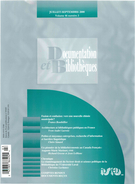 Cover of Volume 46, Number 3, July–September 2000, pp. 107-151, Documentation et bibliothèques
