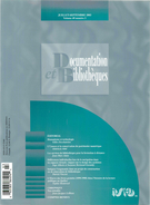 Cover of Volume 49, Number 3, July–September 2003, pp. 91-143, Documentation et bibliothèques