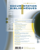 Cover of Volume 60, Number 4, October–December 2014, pp. 171-222, Documentation et bibliothèques