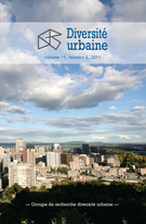 Cover of Volume 11, Number 2, 2011, pp. 3-144, Diversité urbaine