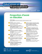 Cover of Perspectives d’avenir en éducation, Volume 27, Number 1, Spring 1999, pp. 1-168, Éducation et francophonie