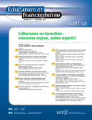 Cover of L’alternance en formation : nouveaux enjeux, autres regards ?, Volume 42, Number 1, Spring 2014, pp. 1-187, Éducation et francophonie
