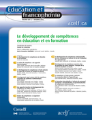 Cover of Le développement de compétences en éducation et en formation, Volume 44, Number 2, Fall 2016, pp. 1-195, Éducation et francophonie
