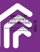 Cover of Droits et devoirs procréatifs : des normes et des pratiques, Number 38, 2021, Enfances, Familles, Générations