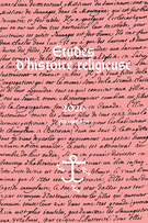 Cover for issue 'Volume 92, Number 1, 2026' of the journal 'Études d'histoire religieuse'