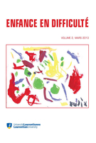 Cover of Volume 2, March 2013, pp. 5-142, Enfance en difficulté