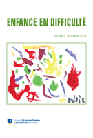 Cover of Volume 3, November 2014, pp. 5-137, Enfance en difficulté