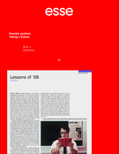 Cover of Prendre position, Number 85, Fall 2015, pp. 4-97, esse arts + opinions