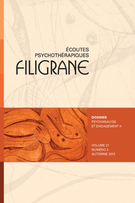 Cover of Psychanalyse et engagement II, Volume 21, Number 2, Fall 2012, pp. 7-188, Filigrane