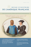 Cover of Volume 66, Number 1, Summer 2012, pp. 5-140, Revue d’histoire de l’Amérique française