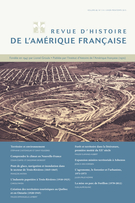 Cover of Volume 68, Number 3-4, Winter–Spring 2015, pp. 191-437, Revue d’histoire de l’Amérique française