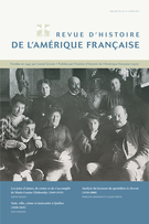 Cover of Volume 70, Number 3, Winter 2017, pp. 5-145, Revue d’histoire de l’Amérique française
